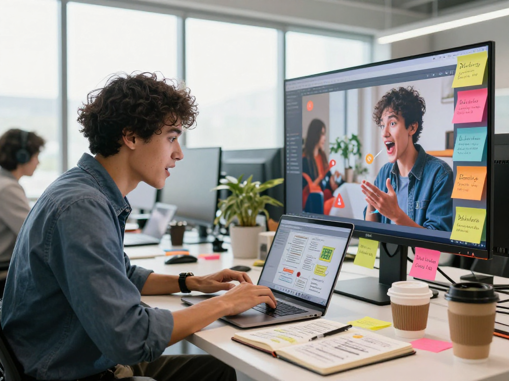 Engaging spicychat discussion in a vibrant office space with collaborative professionals.